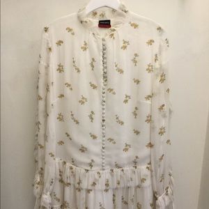 Magda butrym floral pleated dress